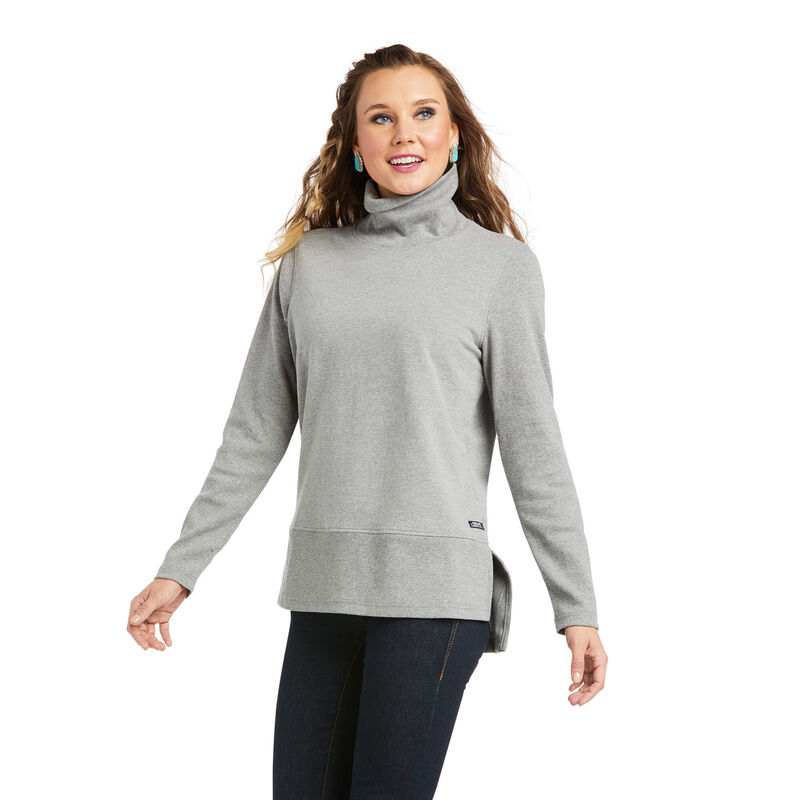 Ariat Pullover Damen - Real Funnel Grau ( WIKLT-4908 )